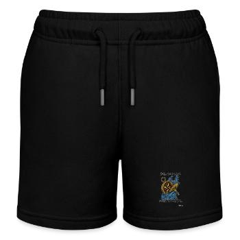 Trouve ta ligne Perds ton chemin - Short de jogging enfant bio Stanley/Stella - noir - Devant