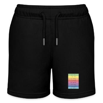 T-shirt Rainbow Affirmations - Short de jogging enfant bio Stanley/Stella - noir - Devant
