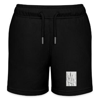 Silhouette de la ville en noir et blanc - Short de jogging enfant bio Stanley/Stella - noir - Devant