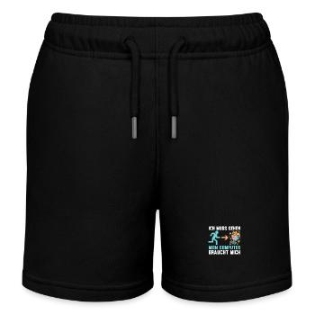 Gamer Zocker Programmierer Administrator Computer - Kinder Organic Joggingshorts Mini Bolter von Stanley/Stella - Schwarz - Vorne