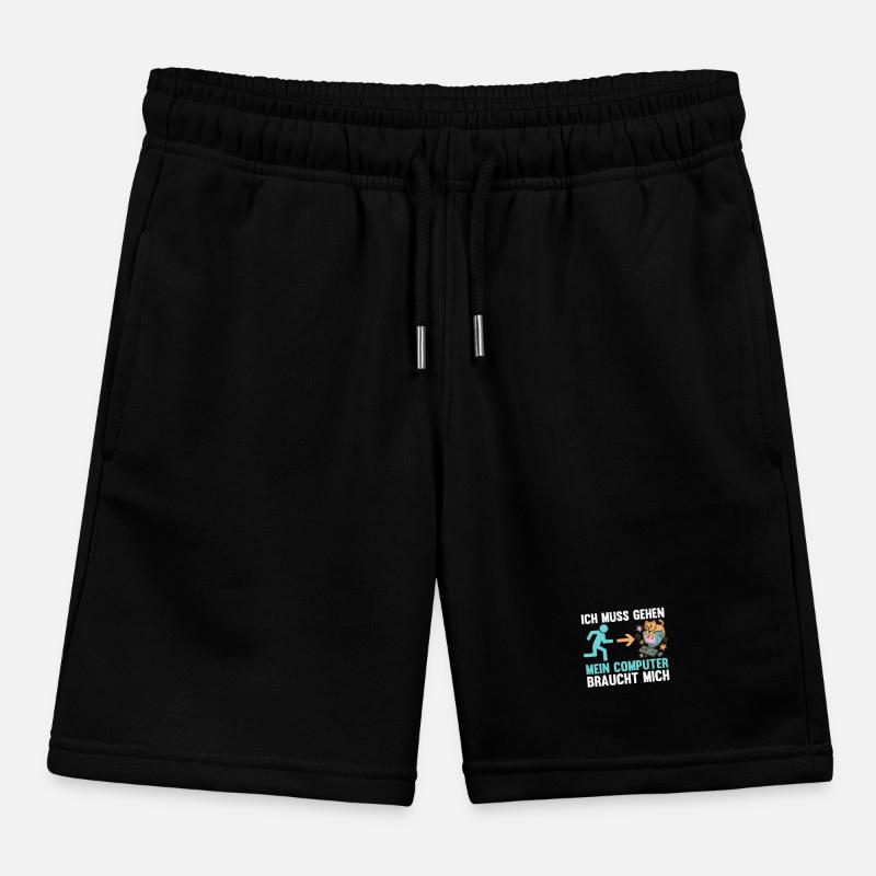 Gamer Gamer Programmer Administrator Computer Kids Organic Sweat Shorts by Stanley/Stella