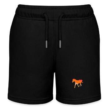 Monter à cheval - Short de jogging enfant bio Stanley/Stella - noir - Devant