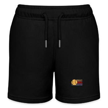 Baseballspieler Baseball - Kinder Organic Joggingshorts Mini Bolter von Stanley/Stella - Schwarz - Vorne