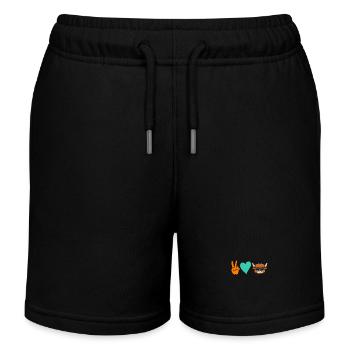 Büffel Rind Ochsen - Kinder Organic Joggingshorts Mini Bolter von Stanley/Stella - Schwarz - Vorne