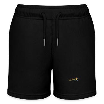 Fencing Heartbeat Fencing - Kids Organic Sweat Shorts by Stanley/Stella - black - Front