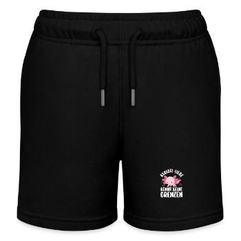 Axolotl - Short de jogging enfant bio Stanley/Stella - noir - Devant