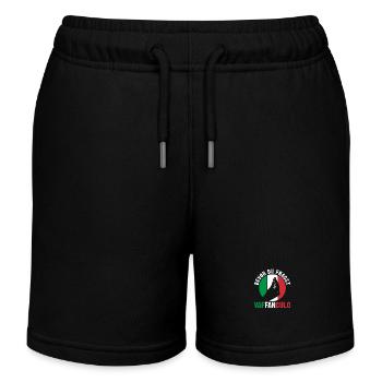 Italien Italiener Vaffanculo - Kinder Organic Joggingshorts Mini Bolter von Stanley/Stella - Schwarz - Vorne