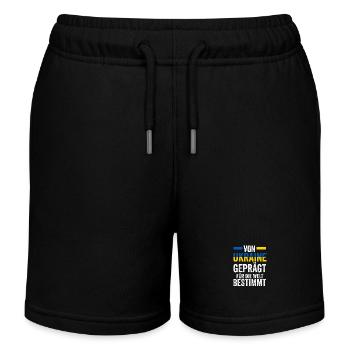 Ukrainer Ukraine - Kinder Organic Joggingshorts Mini Bolter von Stanley/Stella - Schwarz - Vorne