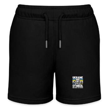 Ukrainer Ukraine - Kinder Organic Joggingshorts Mini Bolter von Stanley/Stella - Schwarz - Vorne