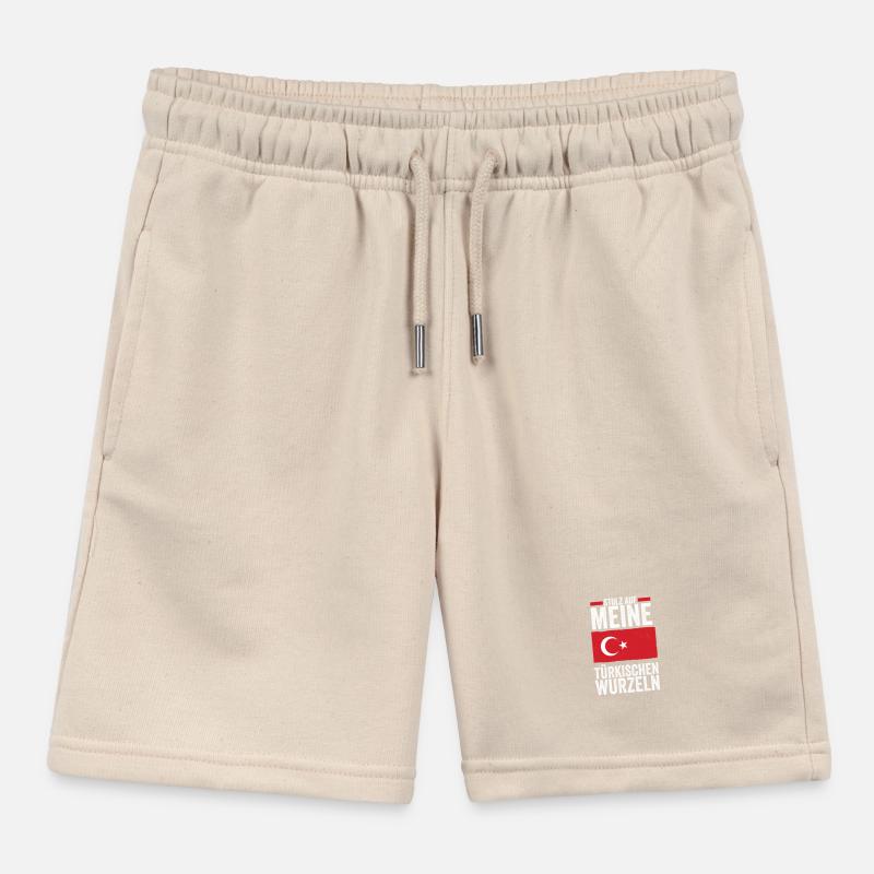 Turks Turkish Turkey Kids Organic Sweat Shorts by Stanley/Stella