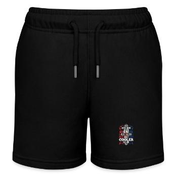 Serbe Serbe Serbie - Short de jogging enfant bio Stanley/Stella - noir - Devant