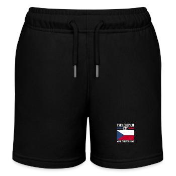 Tchèques République tchèque - Short de jogging enfant bio Stanley/Stella - noir - Devant