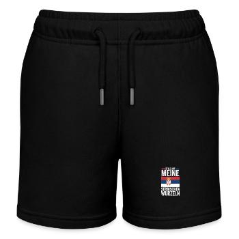 Serbe Serbe Serbie - Short de jogging enfant bio Stanley/Stella - noir - Devant