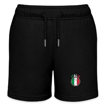 Italie Italien Italien Italie - Short de jogging enfant bio Stanley/Stella - noir - Devant