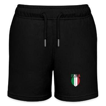 Italie Italien Italien Italie - Short de jogging enfant bio Stanley/Stella - noir - Devant