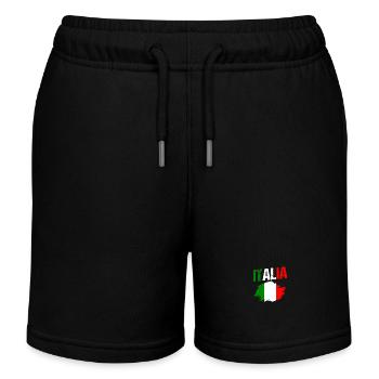 Italie Italien Italien Italie - Short de jogging enfant bio Stanley/Stella - noir - Devant