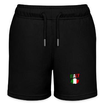 Italie Italien Italien Italie - Short de jogging enfant bio Stanley/Stella - noir - Devant