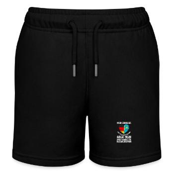 Kasachen Deutschland Kasachstan - Kinder Organic Joggingshorts Mini Bolter von Stanley/Stella - Schwarz - Vorne