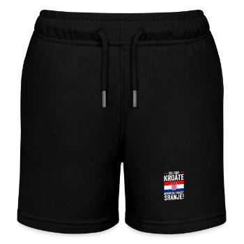 Croate Croate Croatie - Short de jogging enfant bio Stanley/Stella - noir - Devant
