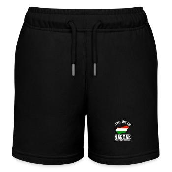 Hungarian Hungarian Hungary - Kids Organic Sweat Shorts by Stanley/Stella - black - Front