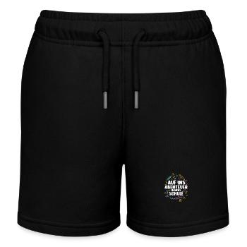 Erste Klasse Grundschule Schulbeginn Geschenk - Kinder Organic Joggingshorts Mini Bolter von Stanley/Stella - Schwarz - Vorne