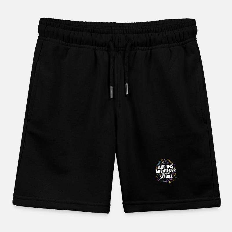 First Grade Elementary School Back to School Gift Kids Organic Sweat Shorts by Stanley/Stella