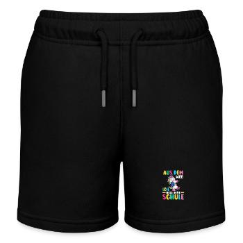 Erste Klasse Grundschule Schulbeginn Geschenk - Kinder Organic Joggingshorts Mini Bolter von Stanley/Stella - Schwarz - Vorne