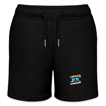 Erste Klasse Grundschule Schulbeginn Geschenk - Kinder Organic Joggingshorts Mini Bolter von Stanley/Stella - Schwarz - Vorne