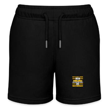 Tile Laying Training Apprentice Auzbi Tile Laying - Kids Organic Sweat Shorts by Stanley/Stella - black - Front