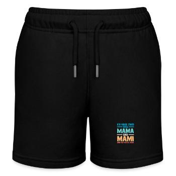 Mutter Stiefmutter Muttertag Mama - Kinder Organic Joggingshorts Mini Bolter von Stanley/Stella - Schwarz - Vorne