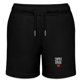 Maman Super-héroïne Maman - Short de jogging enfant bio Stanley/Stella - noir - Devant