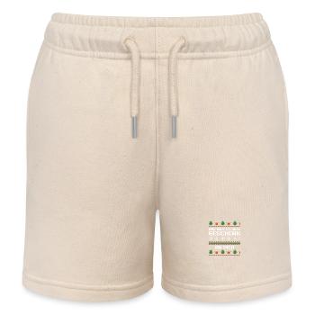 Weihnachtsmann Weihnachtsfest Ugly Christmas - Kinder Organic Joggingshorts Mini Bolter von Stanley/Stella - Natur - Vorne
