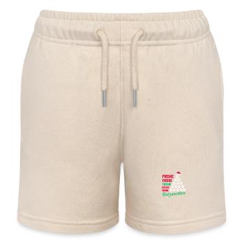 Weihnachtsmann Weihnachtsfest Weihnachten Katzen - Kinder Organic Joggingshorts Mini Bolter von Stanley/Stella - Natur - Vorne