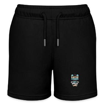 Coffee Uncle - Kids Organic Sweat Shorts by Stanley/Stella - black - Front