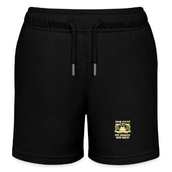 Zähne Geputzt Gemacht Gute Nacht - Kinder Organic Joggingshorts Mini Bolter von Stanley/Stella - Schwarz - Vorne