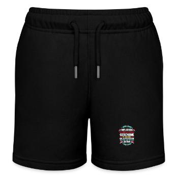 Père Noël Inflation Noël - Short de jogging enfant bio Stanley/Stella - noir - Devant