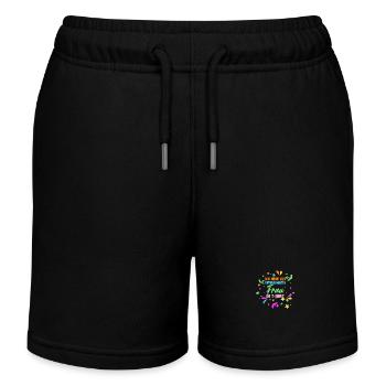 Karnevalskostüm Fasching Karneval - Kinder Organic Joggingshorts Mini Bolter von Stanley/Stella - Schwarz - Vorne