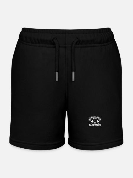 Maître Couvreur Couvreur - Short de jogging enfant bio Stanley/Stella - noir