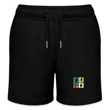 Eishockeyspieler Eishockey - Kinder Organic Joggingshorts Mini Bolter von Stanley/Stella - Schwarz - Vorne