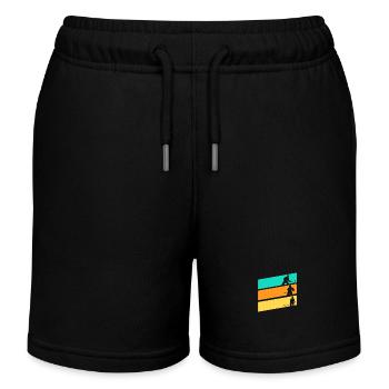 Eishockeyspieler Eishockey - Kinder Organic Joggingshorts Mini Bolter von Stanley/Stella - Schwarz - Vorne