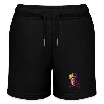 Sternzeichen Widder - Kinder Organic Joggingshorts Mini Bolter von Stanley/Stella - Schwarz - Vorne
