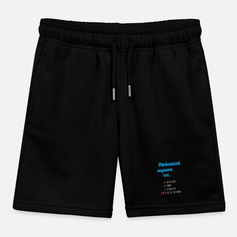 Mechanical Engineer Kids Organic Sweat Shorts by Stanley/Stella
