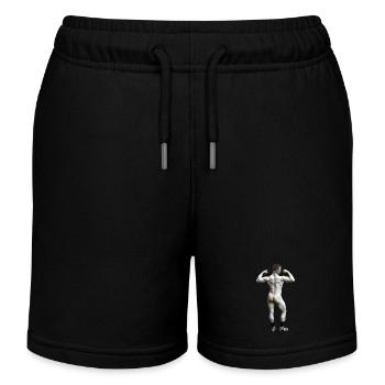 Homme nu avec des chaussettes - Short de jogging enfant bio Stanley/Stella - noir - Devant