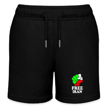 Free iran - Kinder Organic Joggingshorts Mini Bolter von Stanley/Stella - Schwarz - Vorne