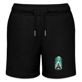 Quad & Offroad - Kinder Organic Joggingshorts Mini Bolter von Stanley/Stella - Schwarz - Vorne