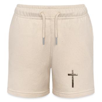 croix de bois - Short de jogging enfant bio Stanley/Stella - écru doux - Devant