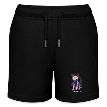 Cyber Chien - Short de jogging enfant bio Stanley/Stella - noir - Devant