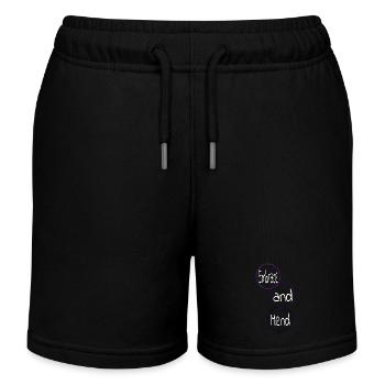 Citations de guérison Fournir un soutien Offrir de l’aide - Short de jogging enfant bio Stanley/Stella - noir - Devant