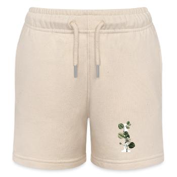 Buchstabe I Grüne Botanik - Kinder Organic Joggingshorts Mini Bolter von Stanley/Stella - Natur - Vorne