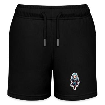 Mittelalterliche Fantasy-Assassine - Kinder Organic Joggingshorts Mini Bolter von Stanley/Stella - Schwarz - Vorne
